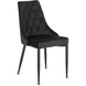 Стул бархатный MEBEL ELITE CORK Velvet Черный реальная фотография