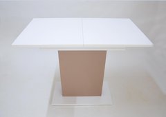 Розкладний стіл STOUN B/L Intarsio 100(135)x60 Біла аляска / Лате жива фотографія
