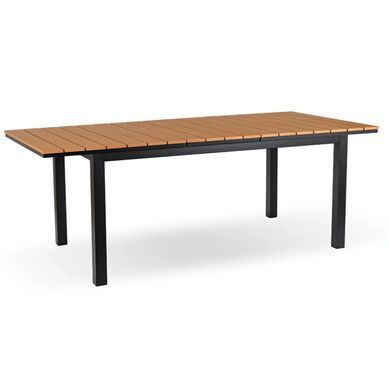 Стол Раскладной обеденный ARGOS MEBEL ELITE 160(210)х90 Дуб/черный реальная фотография