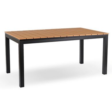 Стол Раскладной обеденный ARGOS MEBEL ELITE 160(210)х90 Дуб/черный реальная фотография