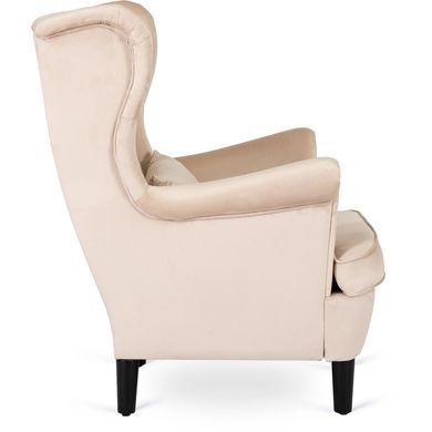 Крісло м'яке оксамитове MEBEL ELITE KLARIS 2 Velvet Беж