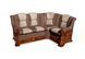 М"який куток Каприз Мікс Меблі 175*130 (Brown+Beige) горіх жива фотографія