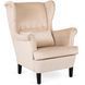Крісло м'яке оксамитове MEBEL ELITE KLARIS 2 Velvet Беж