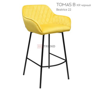 Барный стул TOMAS Bjorn Желтый реальная фотография