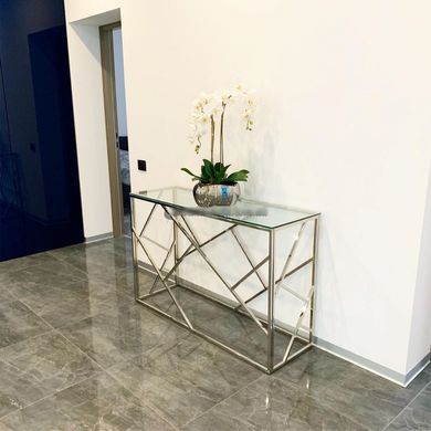 Консоль ESCADA C Signal Срібло 120x40 жива фотографія