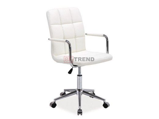 Офісне крісло Q-022 Signal Екошкіра Білий жива фотографія