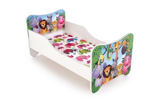 Кровать детская HAPPY JUNGLE Halmar 76x145 реальная фотография