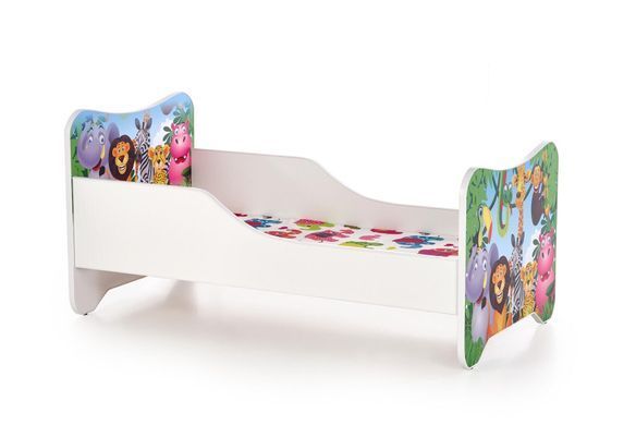 Кровать детская HAPPY JUNGLE Halmar 76x145 реальная фотография