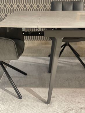 Стіл Обідній HUGO MYSTIC GREY 140-200 см Concepto Сірий Кераміка жива фотографія