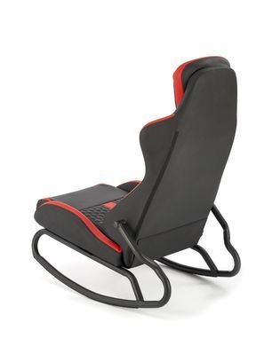 Крісло-гойдалка GAMER Halmar Чорний/ Червоний