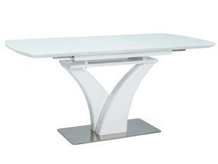 Стіл Обідній FARO Signal 120(160)X80 Білий жива фотографія