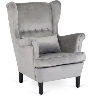 Крісло м'яке оксамитове MEBEL ELITE KLARIS 2 Velvet Сірий