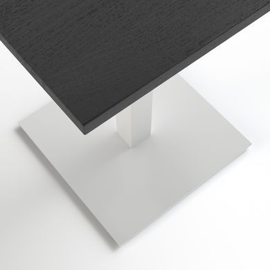 Стіл TETRA LIGHT Lovko 60x60 Білий / Чорний жива фотографія