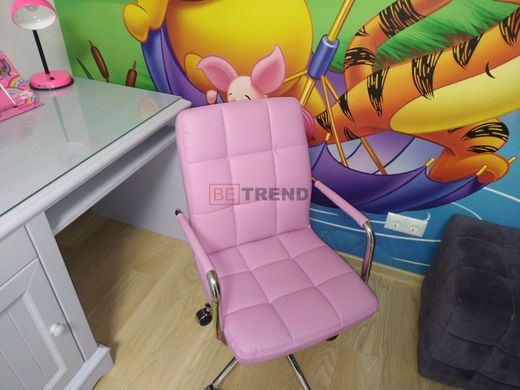 Компьютерное кресло Q-022 Signal Экокожа Розовый реальная фотография
