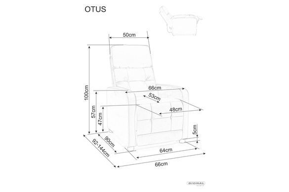 Кресло раскладное OTUS BREGO Signal Светлый Беж