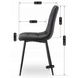 Комплект стол раскладной MEBEL ELITE HARRY 102(142)х102 см Дуб Артизан/ Черный +6 стула DALVIN черная экокожа