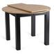 Комплект стол раскладной MEBEL ELITE HARRY 102(142)х102 см Дуб Артизан/ Черный +6 стула DALVIN черная экокожа