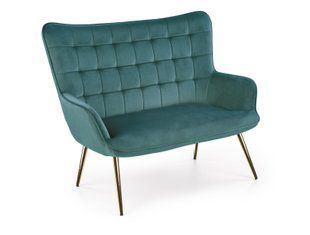 Софа CASTEL 2 XL Velvet Halmar Зеленый реальная фотография