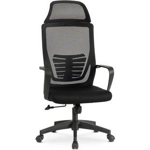 Стілець офісний поворотний MEBEL ELITE DESON чорний жива фотографія