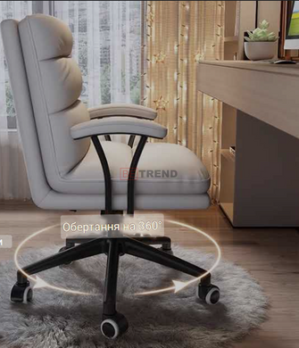 Офісне крісло DRACO Intarsio Світло-Сірий жива фотографія