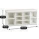 Тумба для обуви MEBEL ELITE AXEL 104 см белый