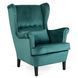 Крісло м'яке оксамитове MEBEL ELITE KLARIS 2 Velvet Зелений