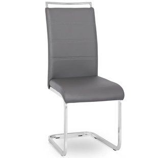Стілець MEBEL ELITE LOCA, екошкіра Сірий жива фотографія