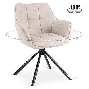 Стілець поворотний MEBEL ELITE PEONY 2 Беж жива фотографія