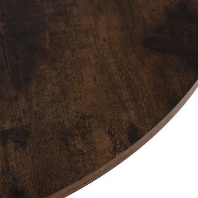 Стол MEBEL ELITE LAUREN 60X60 Дуб рустик/ черный реальная фотография