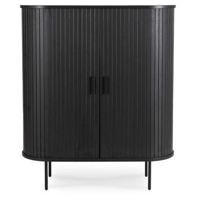 Комод MEBEL ELITE MELEK Черный реальная фотография