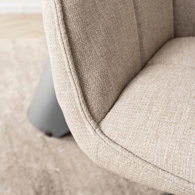 Стілець поворотний MEBEL ELITE PEONY 2 Беж жива фотографія