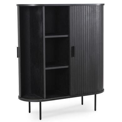 Комод MEBEL ELITE MELEK Черный реальная фотография