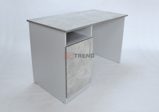 Стол компьютерный LUCKY Intarsio Индастриал / Серый Камень реальная фотография