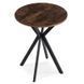 Стол MEBEL ELITE LAUREN 60X60 Дуб рустик/ черный