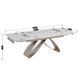 Стіл розкладний MEBEL ELITE LUIGI 160(240)х90 см Білий мармур/Кашемір