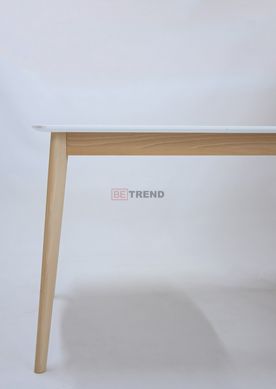 Стіл розкладний EXEN II Intarsio 120(160)x80 Білий жива фотографія