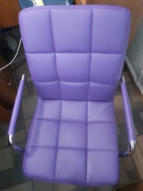 Офісне крісло Q-022 Signal Екошкіра Фіолетовий жива фотографія