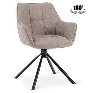 Стілець поворотний MEBEL ELITE PEONY 2 Капучино жива фотографія