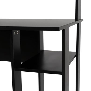 Письменный стол MEBEL ELITE RED 136 см Черный реальная фотография