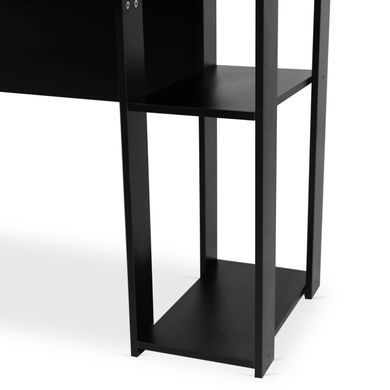 Письменный стол MEBEL ELITE RED 136 см Черный реальная фотография