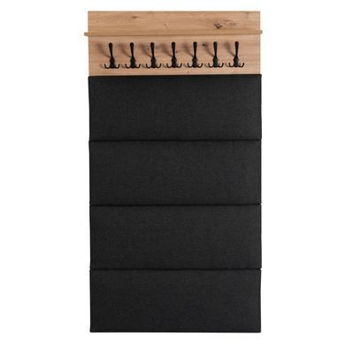 Вешалка MEBEL ELITE PRATO 80 Дуб Артизан/графит реальная фотография