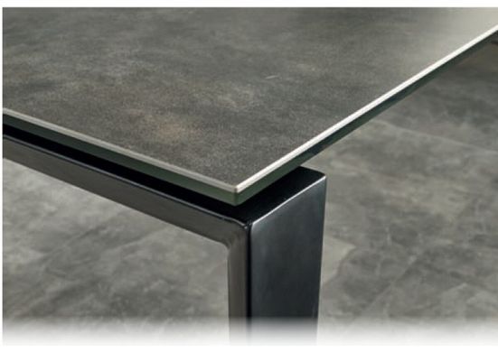 Стол раскладной HORIZON Halmar 120(180)x85 Керамика реальная фотография