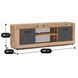 ТВ Тумба MEBEL ELITE BLAGO 140 Необработанный дуб