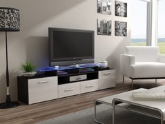 ТВ Тумба EVORA WENGE RTV Cama 194 Венге Мат / Белый Глянец