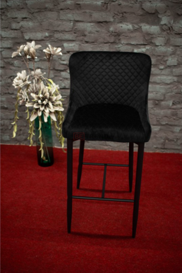 Барний стілець COLIN B H-1 Velvet Signal Чорний жива фотографія