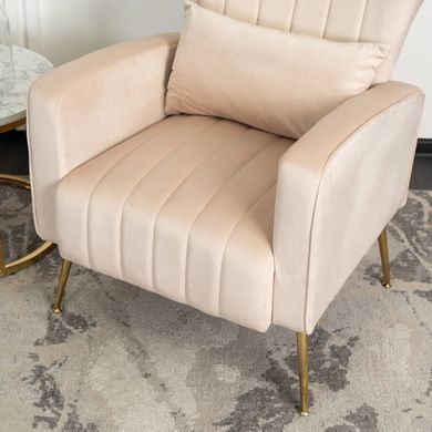 Кресло мягкое DIANA Velvet MEBEL ELITE Беж