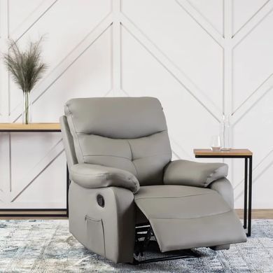Массажное кресло MEBEL ELITE INTER экокожа Серый