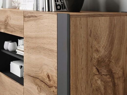 Комод WOOD Cama Дуб Вотан / Антрацит реальная фотография