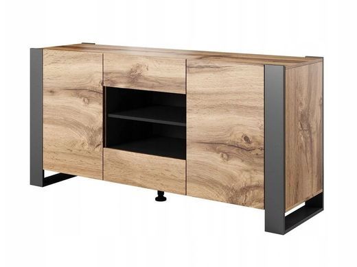 Комод WOOD Cama Дуб Вотан / Антрацит реальная фотография