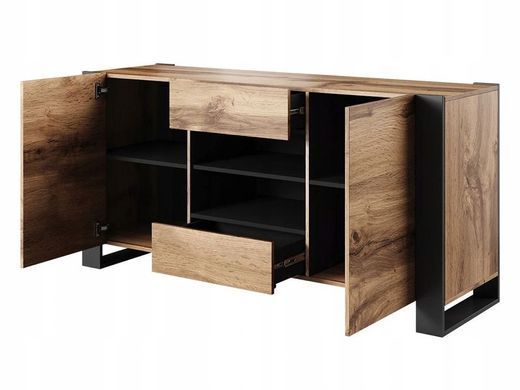 Комод WOOD Cama Дуб Вотан / Антрацит реальная фотография